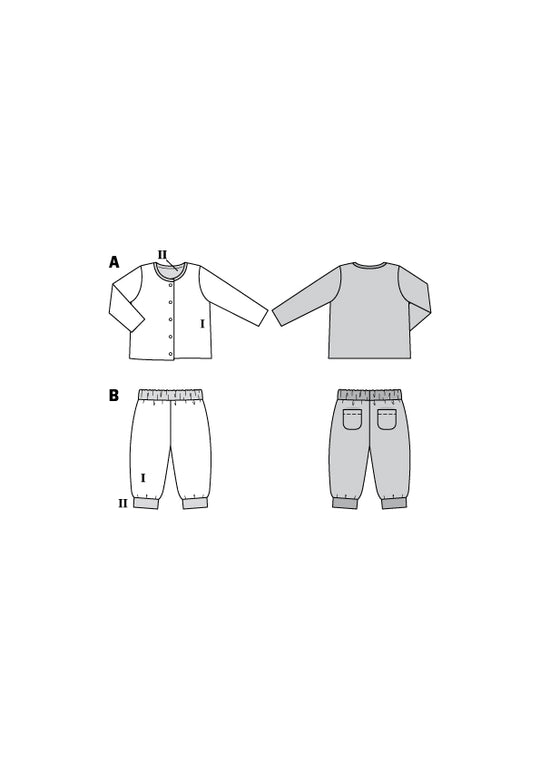 Burda Schnittmuster 9293 Jacke - Hose - zum Wenden