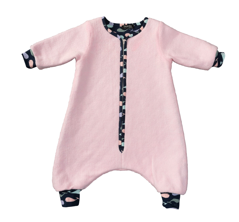 Burda Schnittmuster 9298 Baby-Schlafsack mit Ärmeln und Beinen