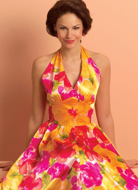 Butterick Schnittmuster B5209 Vintage Kleid mit tiefem V-Ausschnitt 1940er Jahre