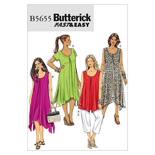 Butterick Schnittmuster B5655 Damen Kleid
