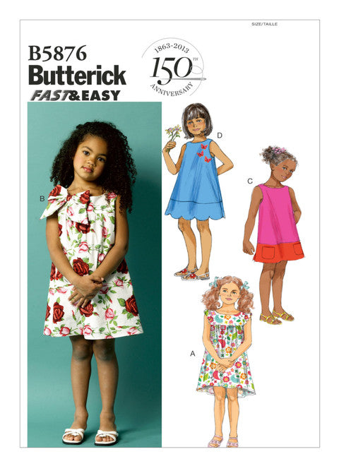Butterick Schnittmuster B5876 Kinder Kleid