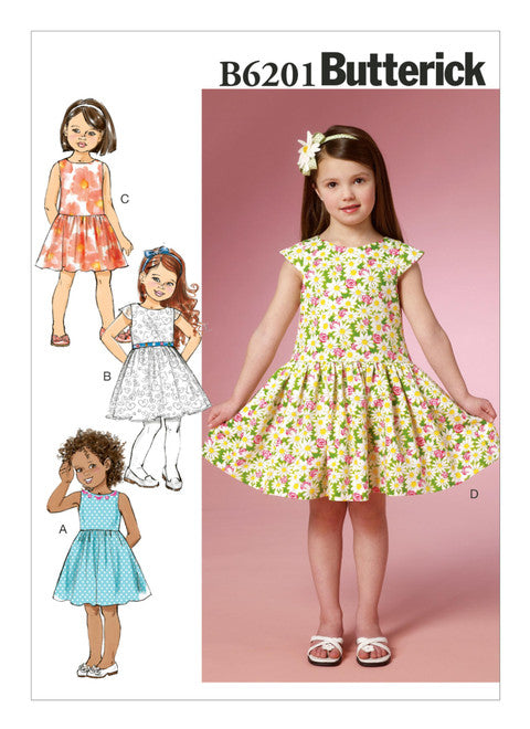 Butterick Schnittmuster B6201 Kinder Kleid