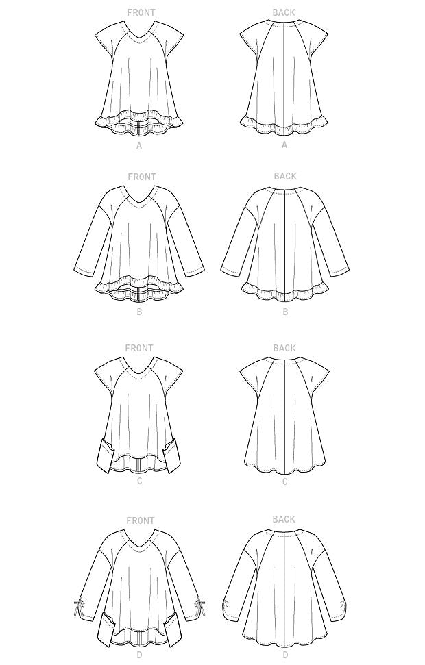 Butterick Schnittmuster B6215 Damen Top
