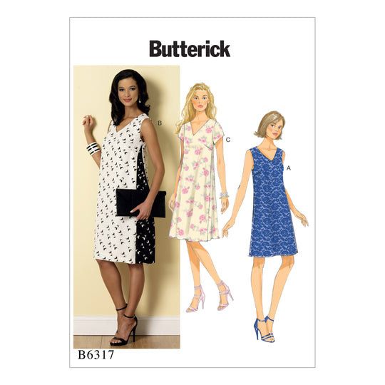 Butterick Schnittmuster B6317 Elegantes Pulloverkleid