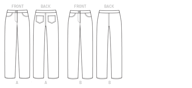 Butterick sewing pattern B6327 women's trousers