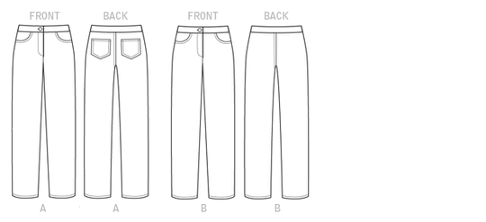 Butterick sewing pattern B6327 women's trousers