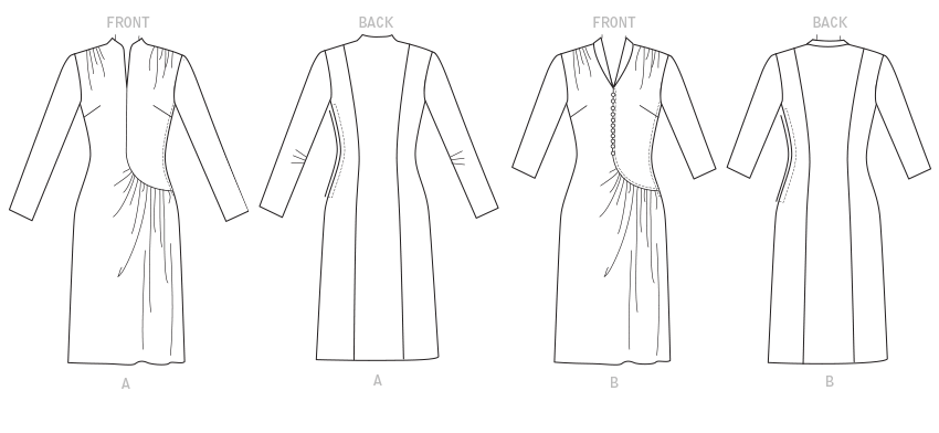 Butterick sewing pattern B6374 ladies' dress