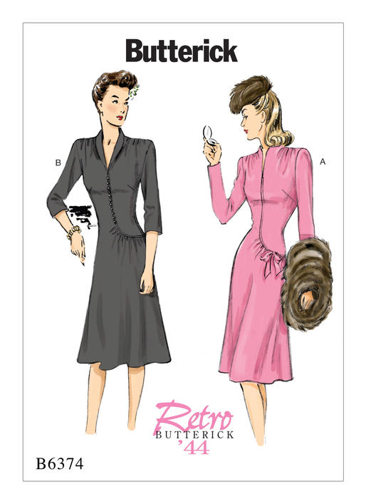 Butterick sewing pattern B6374 ladies' dress