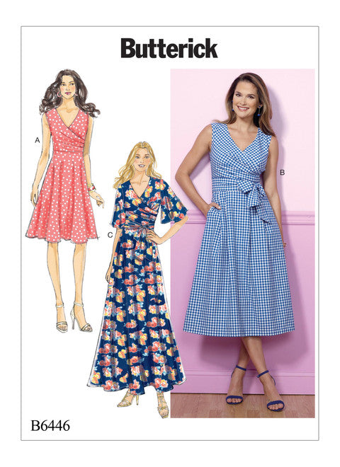 Butterick Schnittmuster B6446 Elegantes Damenkleid mit Variationen