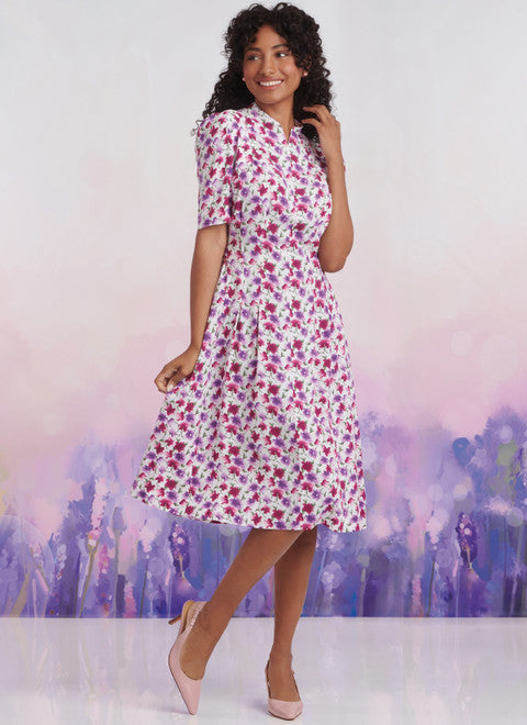 Butterick Schnittmuster B6485 Vintage Damenkleid mit Armelvarianten 1940er Jahre