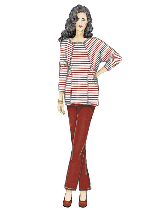 Butterick Schnittmuster B6525 – Kleid, Tunika, Rock & Hose