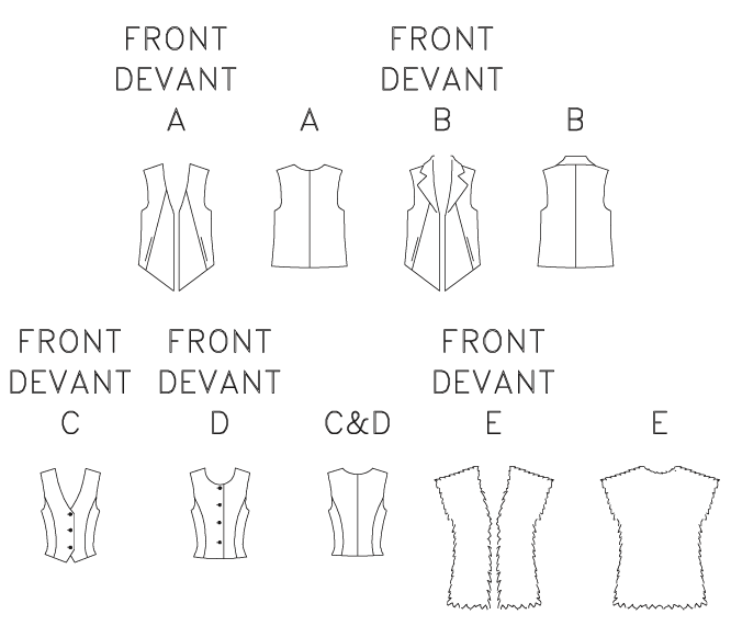 Butterick Schnittmuster B6745 Damen Top