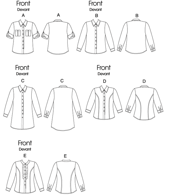 Butterick Schnittmuster B6747 Damen Top