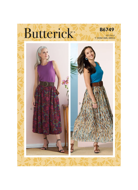 Butterick Schnittmuster B6749 Damen Rock
