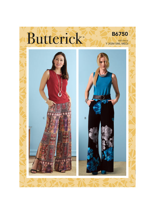 Butterick Schnittmuster B6750 Damen Rock/Hose