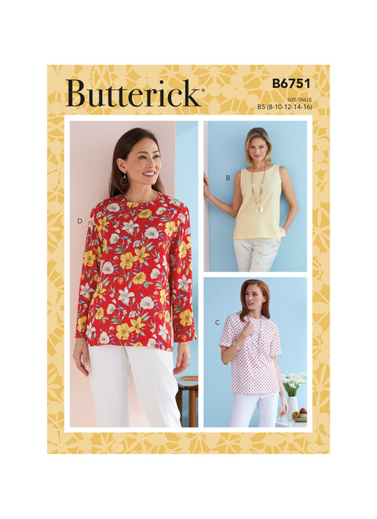 Butterick Schnittmuster B6751 Damen Top