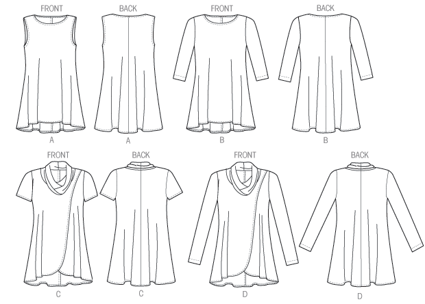 Butterick Schnittmuster B6752 Damen Top