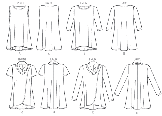 Butterick Schnittmuster B6752 Damen Top