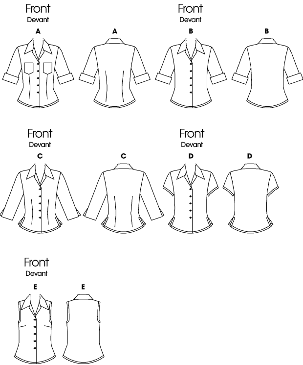 Butterick Schnittmuster B6753 Damen Top