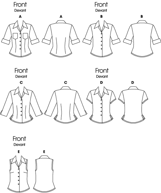 Butterick Schnittmuster B6753 Damen Top