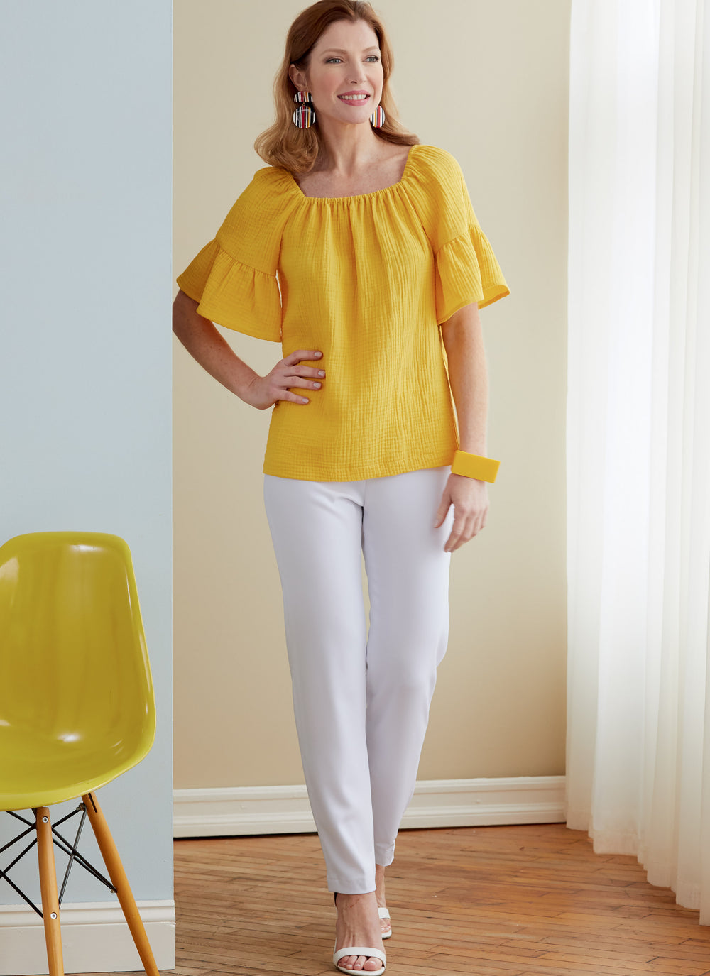 Butterick Schnittmuster B6766 – Damen Top mit eckigem Ausschnitt