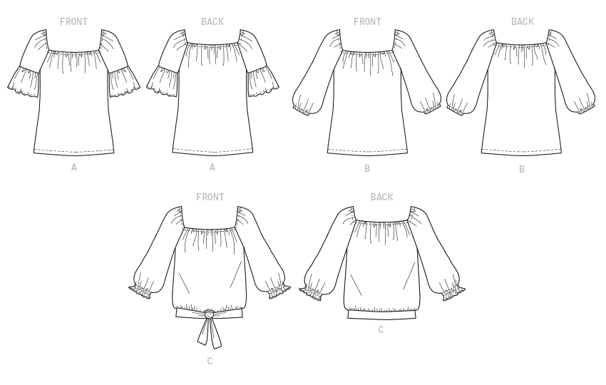 Butterick Schnittmuster B6766 Damen Top