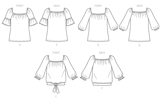 Butterick Schnittmuster B6766 Damen Top