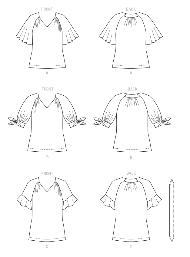 Butterick Schnittmuster B6770 Damen Top