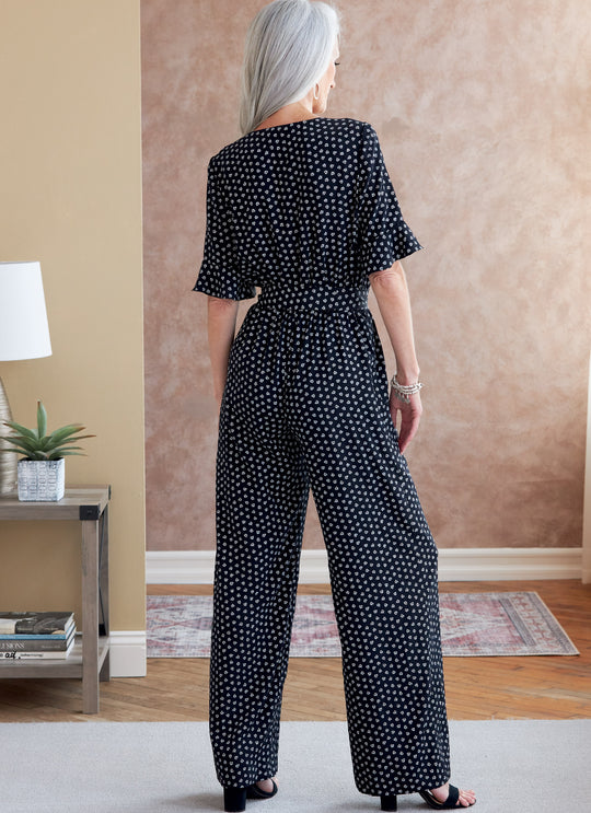 Butterick Schnittmuster B6779 – Damen Kleid & Jumpsuit mit V-Ausschnitt