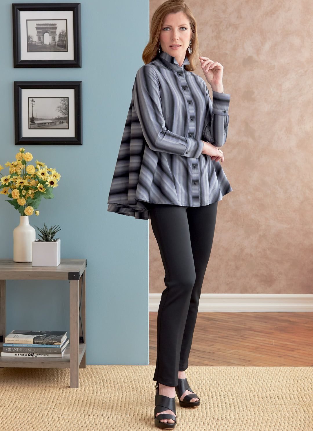 Butterick Sewing Pattern B6792 – Misses' Top with Button Placket
