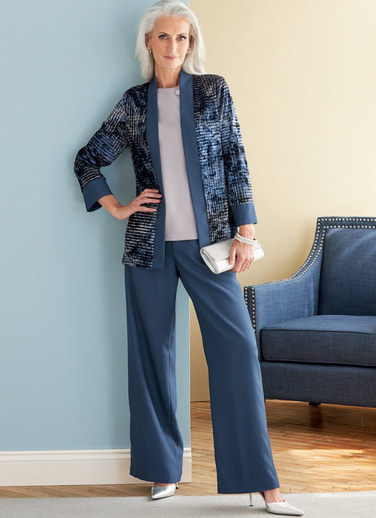 Butterick Schnittmuster B6796 Damen Jacke, Kleid, Top, Hose, Rock