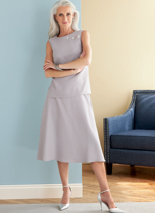 Butterick Schnittmuster B6796 Damen Jacke, Kleid, Top, Hose, Rock