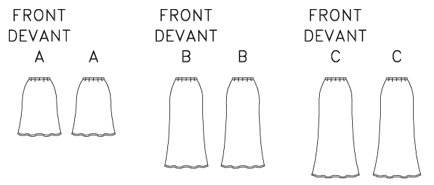 Butterick Schnittmuster B6799 Damen Rock
