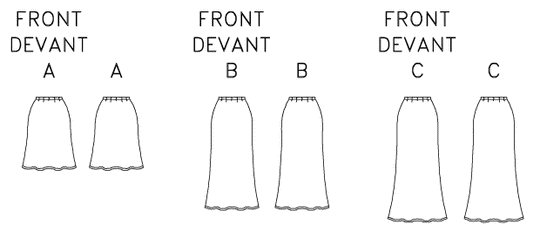 Butterick Schnittmuster B6799 Damen Rock