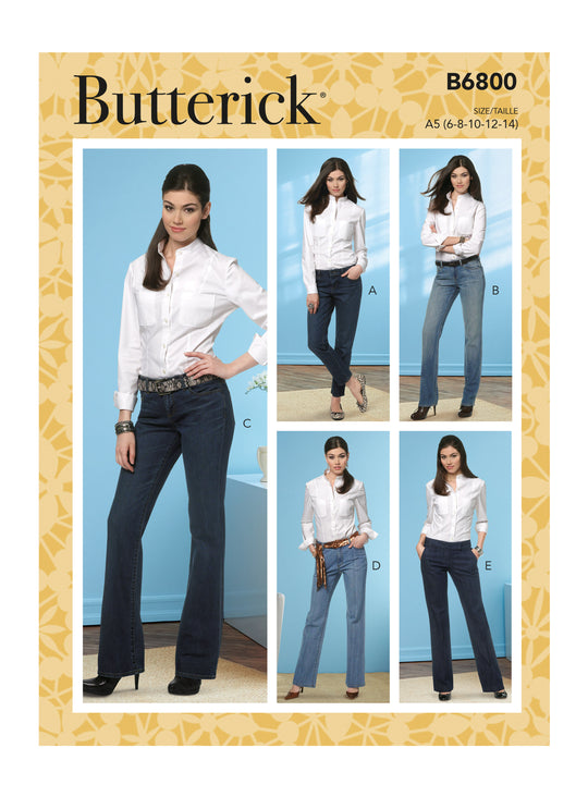 Butterick Schnittmuster B6800 Damen Hose