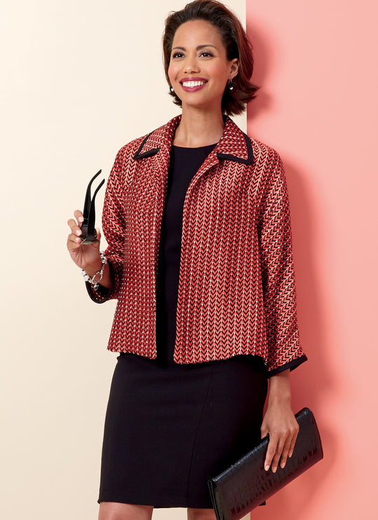 Butterick Schnittmuster B6802 Damen Jacke, Kleid und Hose