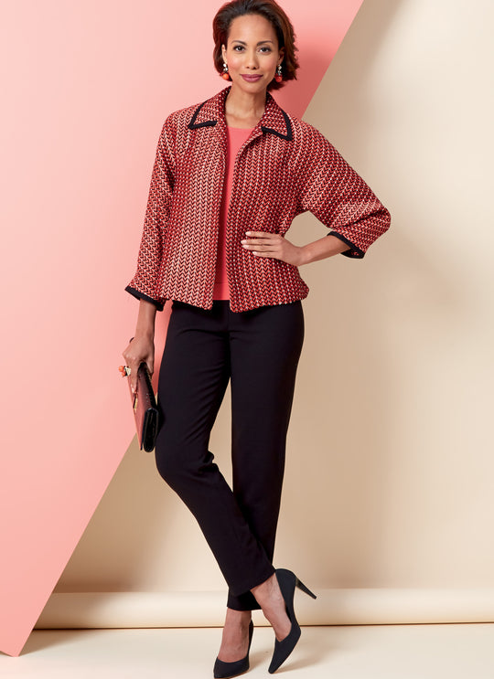 Butterick Schnittmuster B6802 Damen Jacke, Kleid und Hose