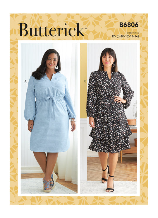 Butterick Schnittmuster B6806 Damen Kleid