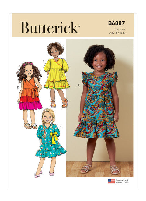 Butterick Schnittmuster B6887 Kinder Kleid