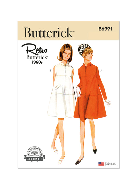 butterick retro dress B7019