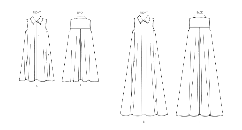 Butterick Schnittmuster B6994 Damen Kleid
