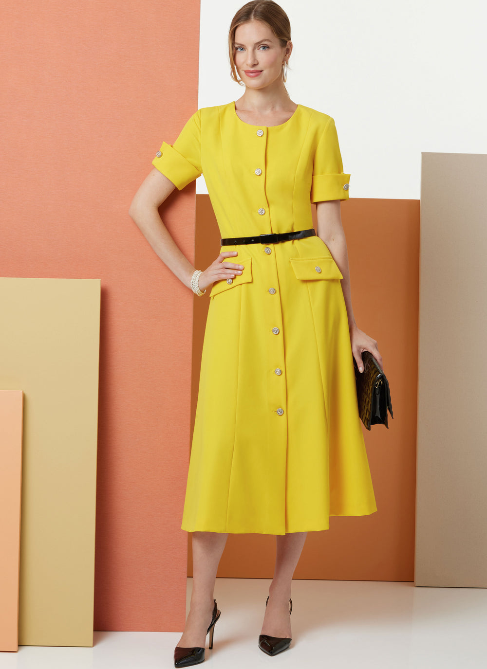 Butterick Schnittmuster B7005 Damen Kleid
