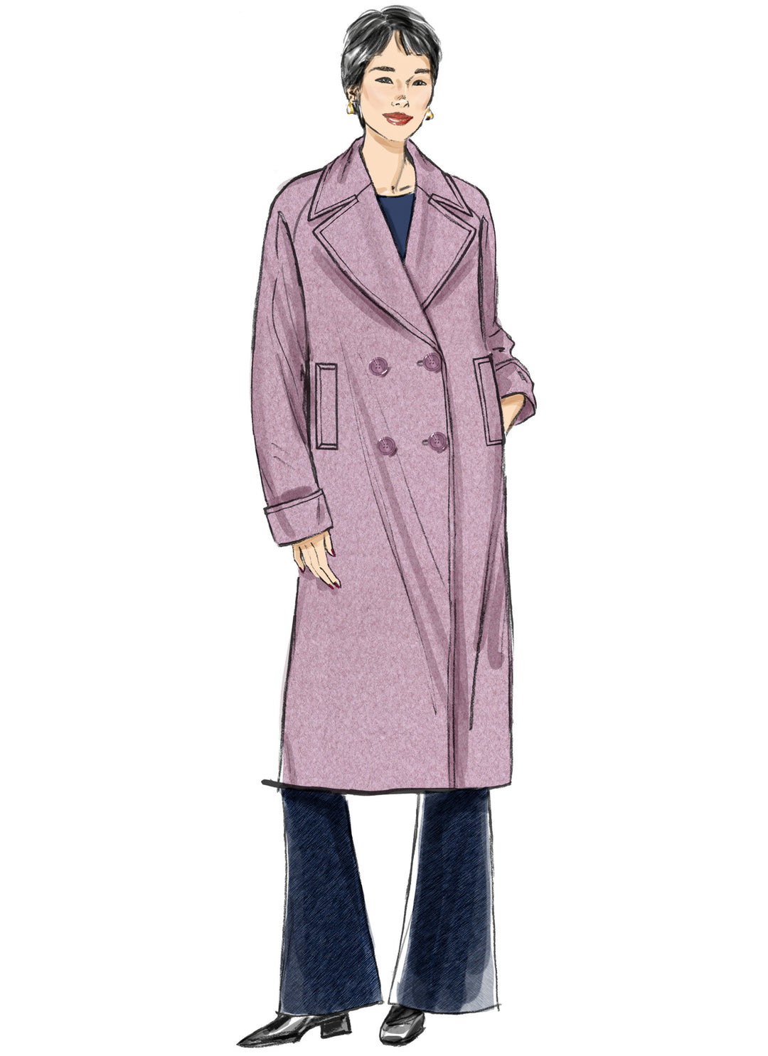 Butterick Schnittmuster B7007 Damen Jacke