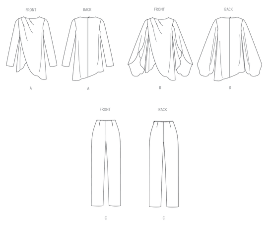 Butterick Schnittmuster B7009 Damen Sportbekleidung