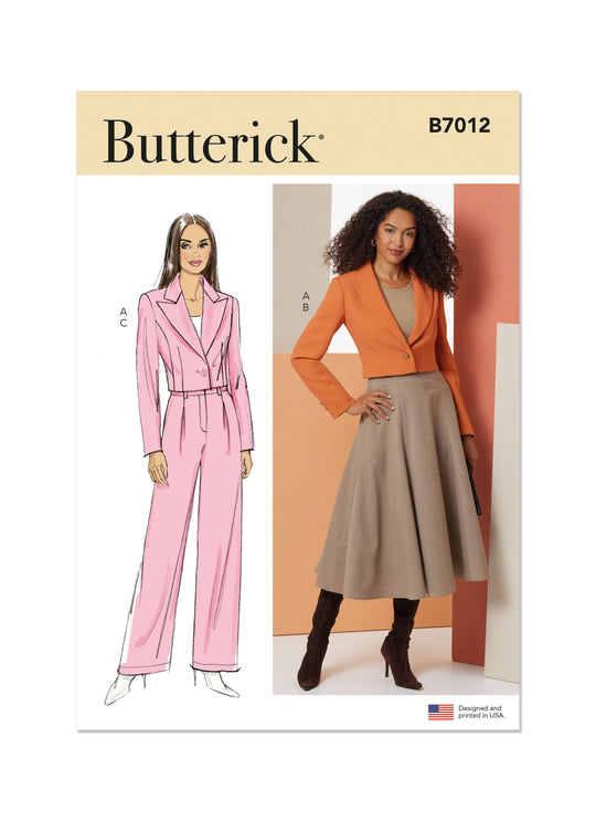 Butterick Schnittmuster B7012 Damen Sportbekleidung