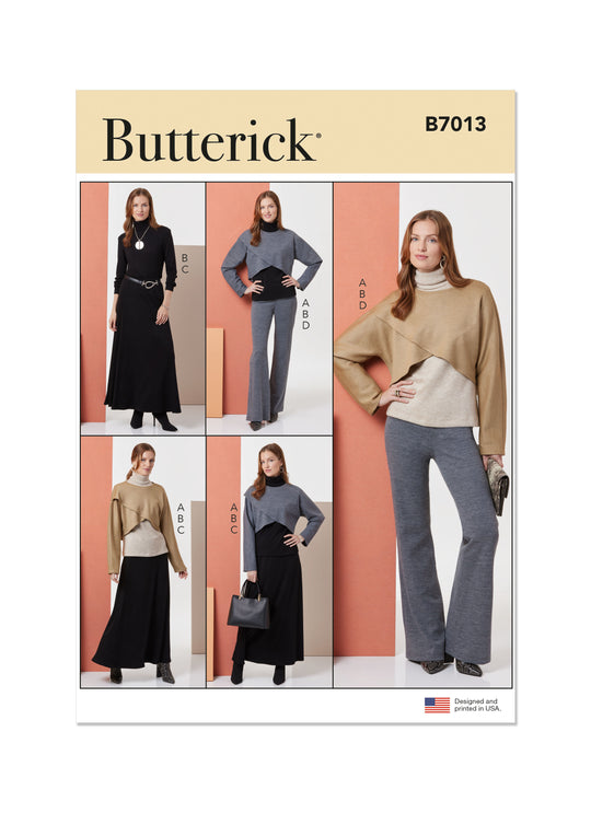 Butterick Schnittmuster B7013 Damen Sportbekleidung