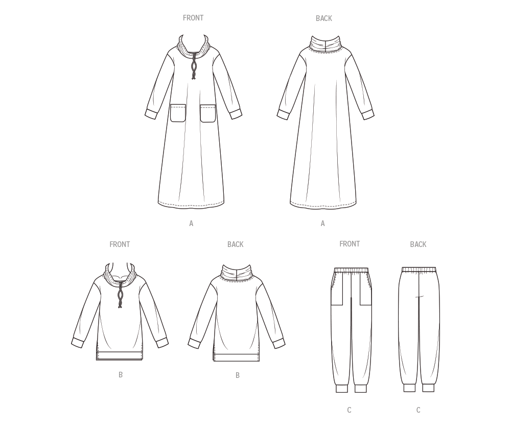 Butterick Schnittmuster B7014 Damen Top und Hose
