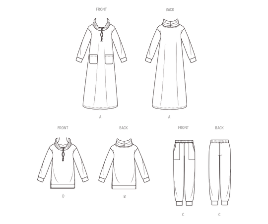 Butterick Schnittmuster B7014 Damen Top und Hose
