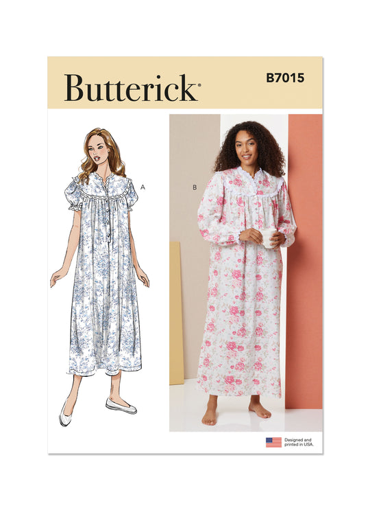 Butterick Schnittmuster B7015 Damen Schlafbekleidung