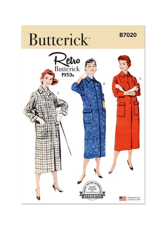 Butterick Schnittmuster B7020 Damen Jacke